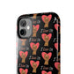 'I Love Us' Black Tough Phone Cases