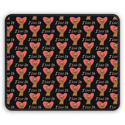 I Love Us Black Repeat Gaming Mouse Pad