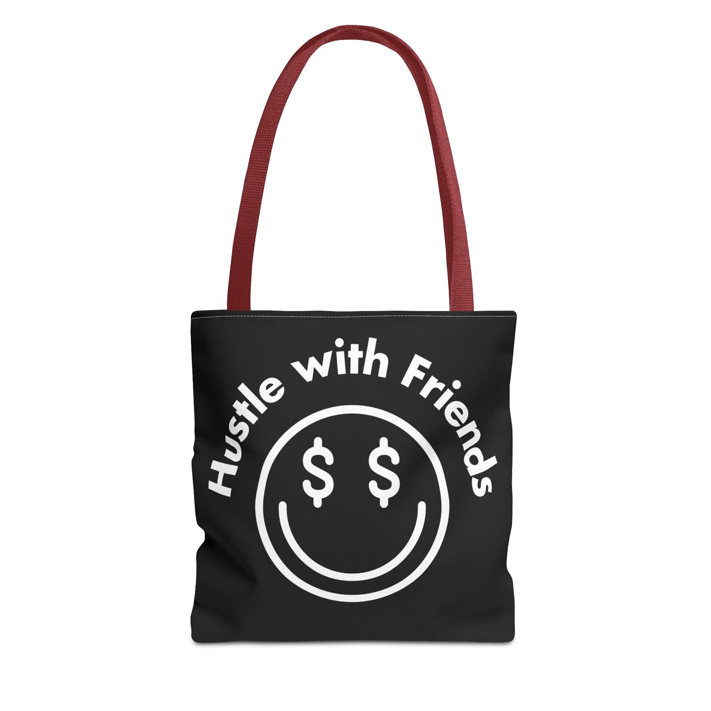 Hustle with Friends Black Tote Bag