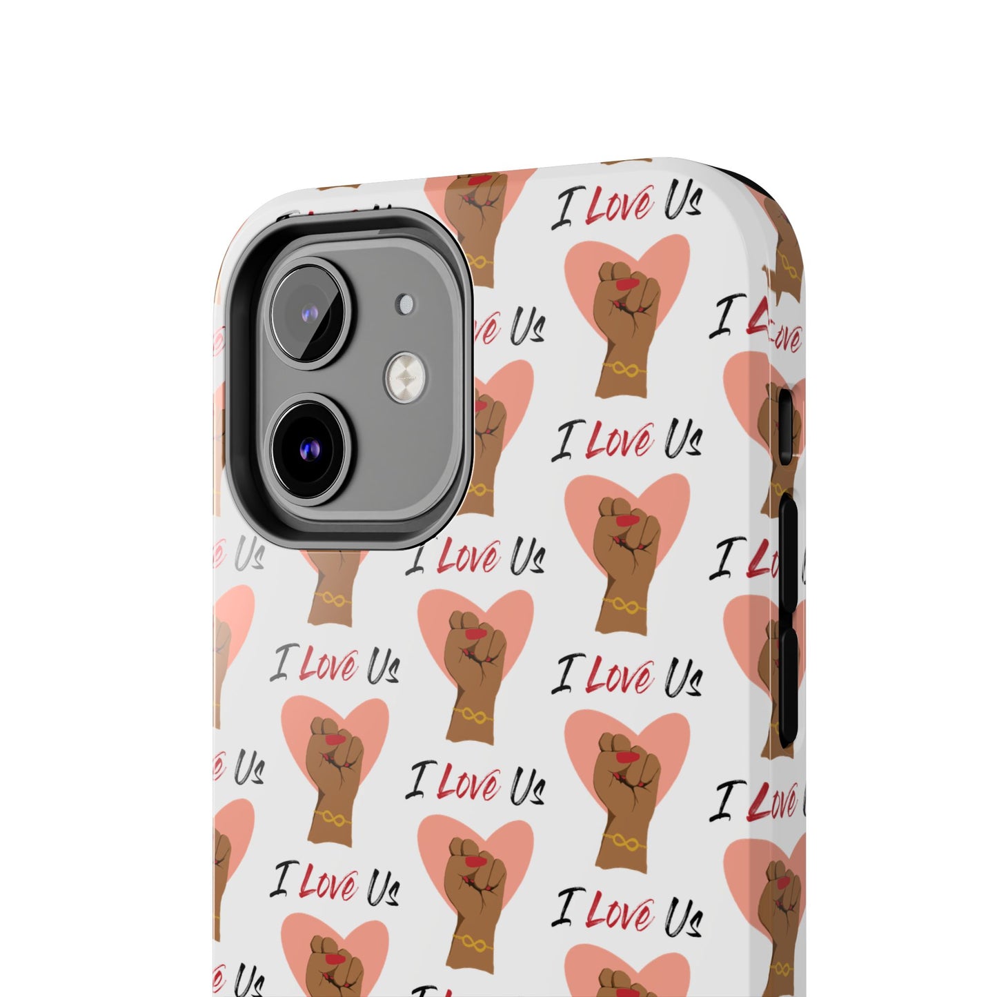 'I Love Us' White Tough Phone Case